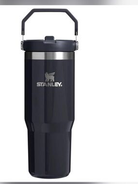STANLEY 30Oz Stainless Steel IceFlow Flip Straw Tumbler Crystal Clear Night ELF